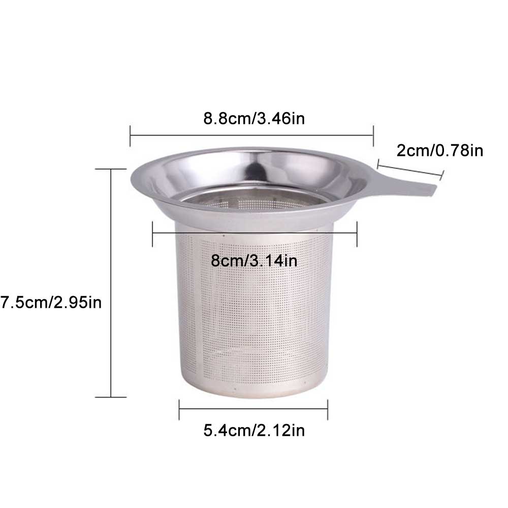 Tea Infuser Stainless Steel Basket for Mug & Teapot - Herb Filter