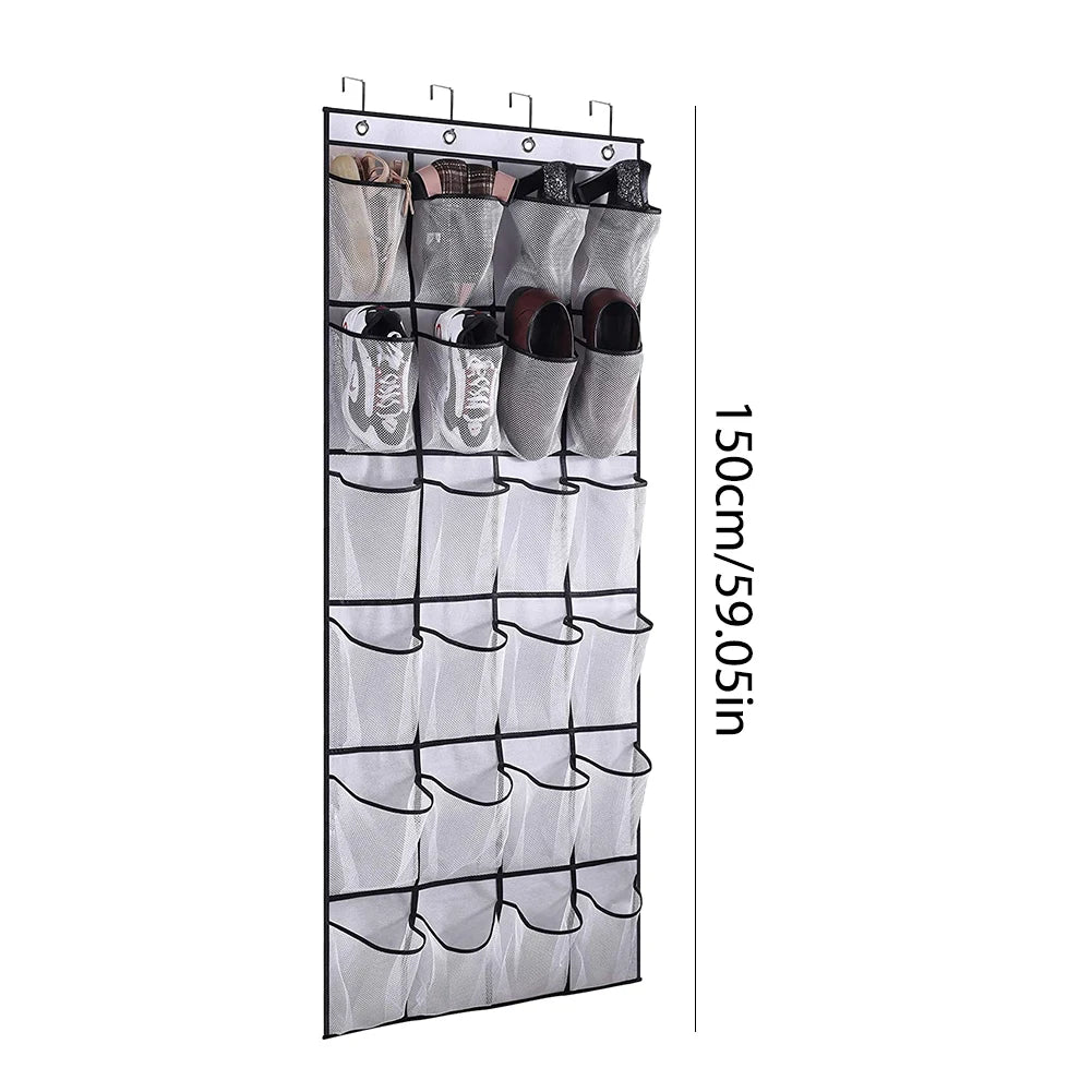 Over The Door Shoe Organizer - 12 Pair Large Pocket