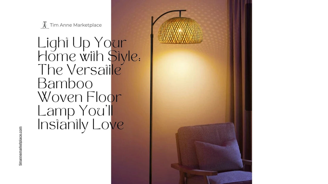 Light Up Your Home with Style: The Versatile Bamboo Woven Floor Lamp You’ll Instantly Love