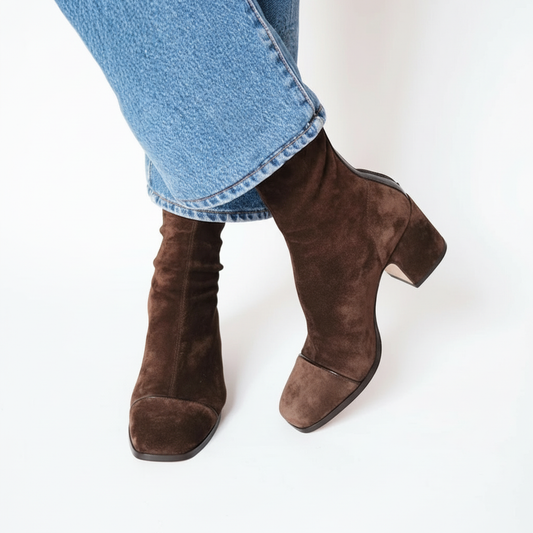 Almira | Elegant Suede Ankle Boots