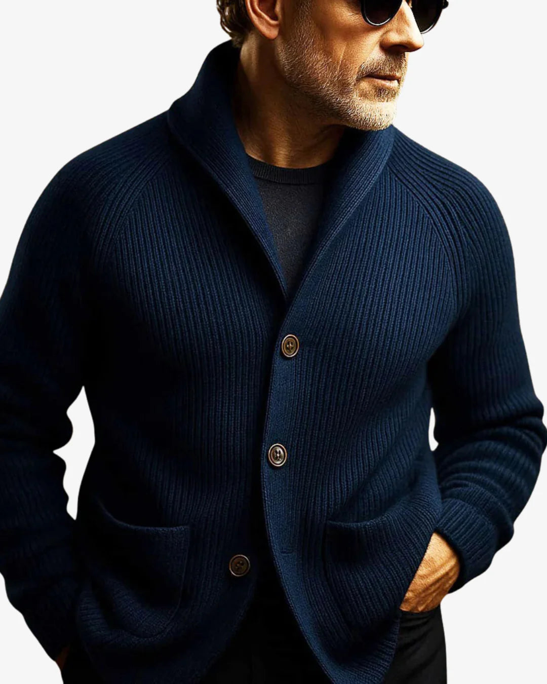 Oliver | Tailored Button-Front Knit Cardigan for Men