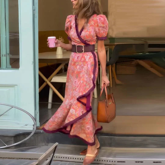 Sophie | Pink Elegant Maxi Dress