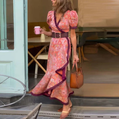 Sophie | Pink Elegant Maxi Dress