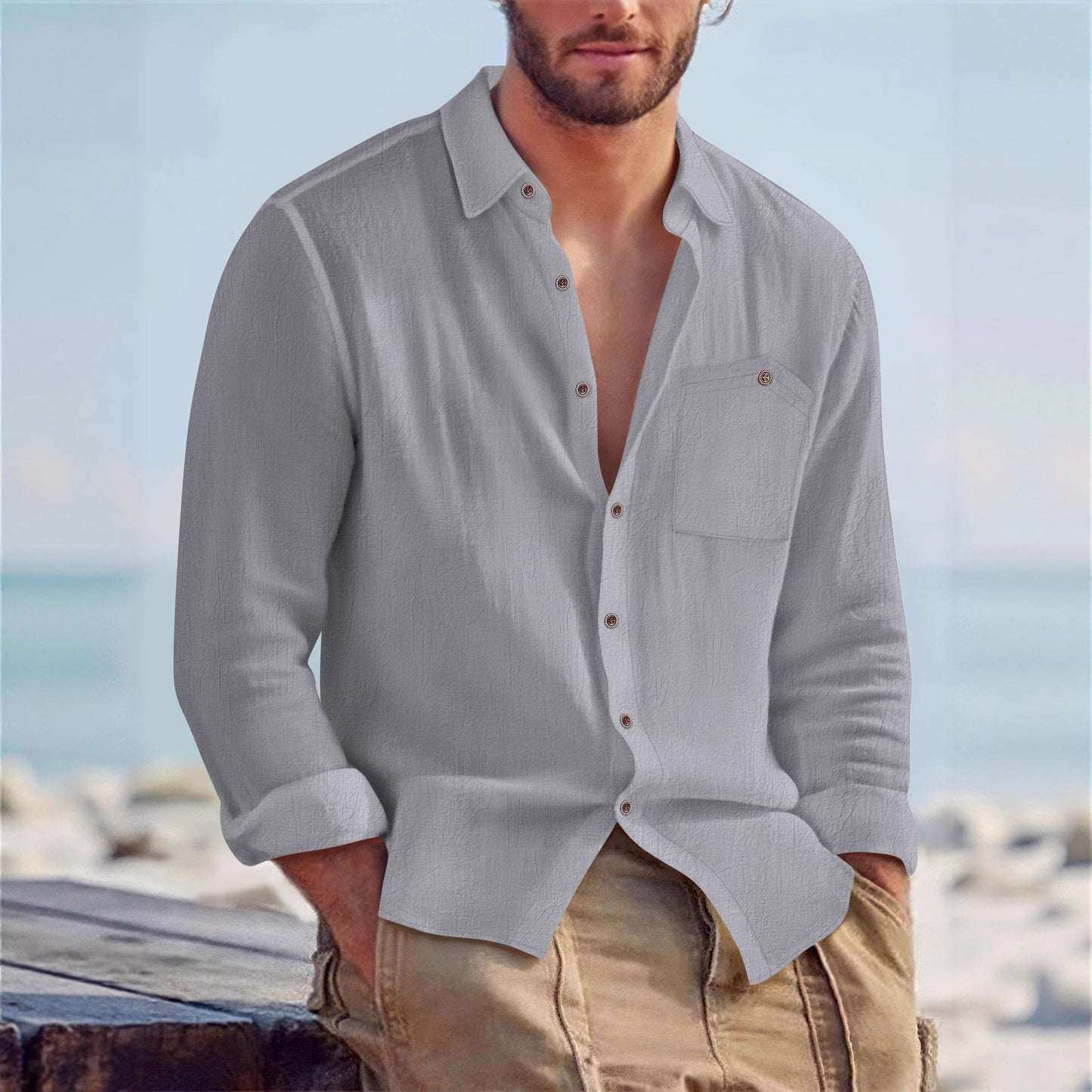 Marco | Casual Linen Shirt