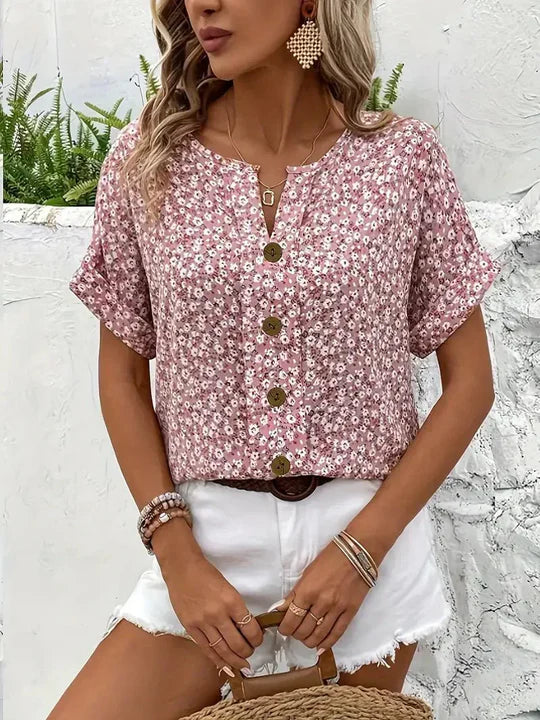 Jessica | Wildflower Notch Blouse