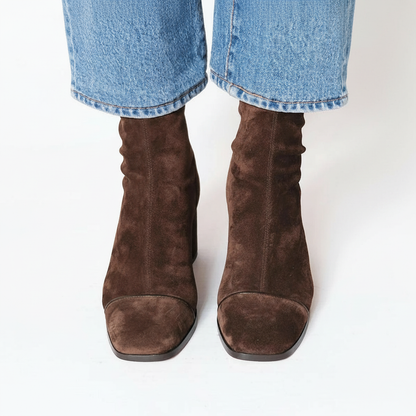 Almira | Elegant Suede Ankle Boots