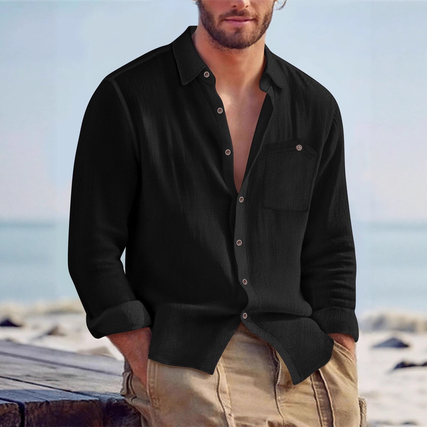 Marco | Casual Linen Shirt