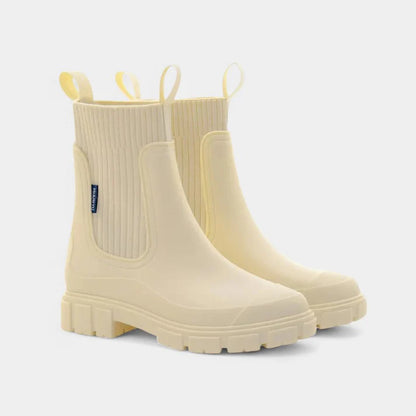 Nova | Women’s Rubber Ankle Boots with Ribbed Shaft
