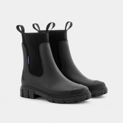 Nova | Women’s Rubber Ankle Boots with Ribbed Shaft
