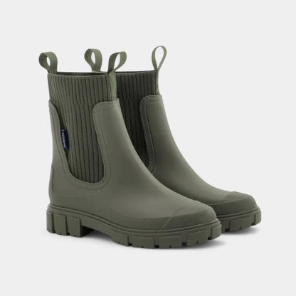 Nova | Women’s Rubber Ankle Boots with Ribbed Shaft