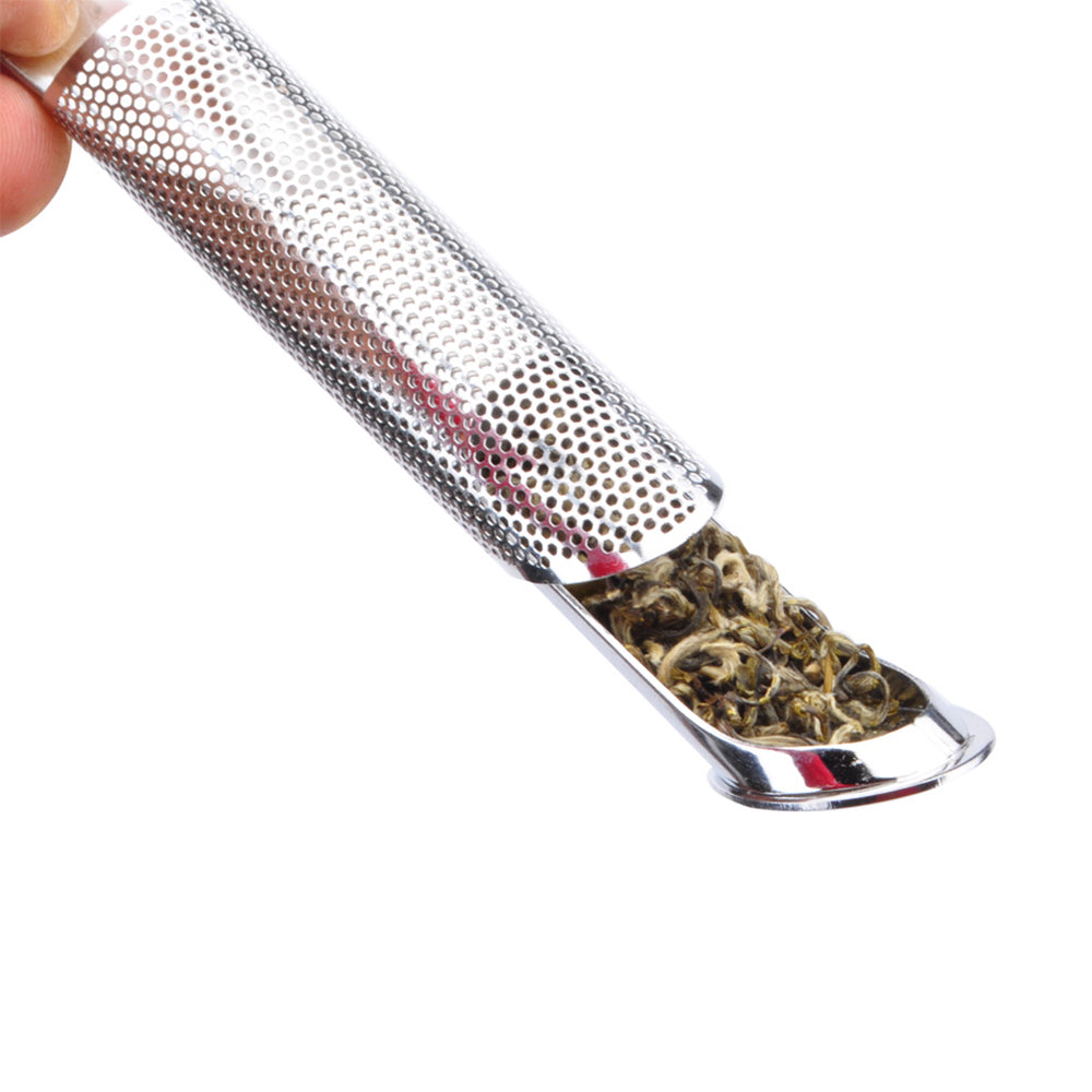Tea Strainer Teaspoon Infuser Filter Stainless Steel Tea Infuser Pipe Design Touch Feel Good Holder Tool The infuser filter