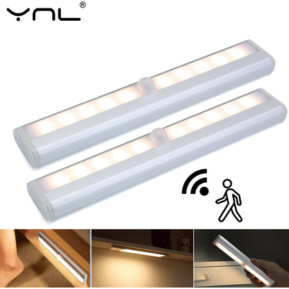 LED Lights Motion Sensor Night Lamp - Wireless, Smart, 10 LEDs