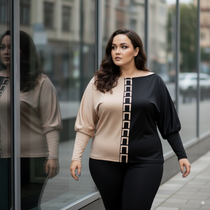 LUNACHIC - SET VAN MODIEUZE TRUI EN BROEK