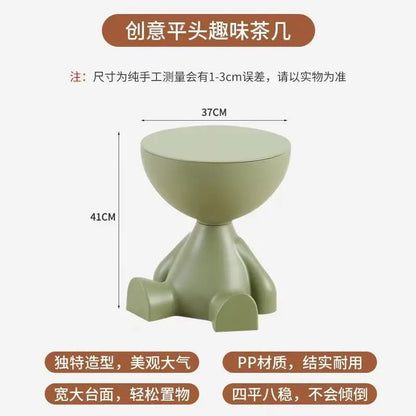 Cartoon Sofa Edge Table - Luxury Plastic Coffee Side Table