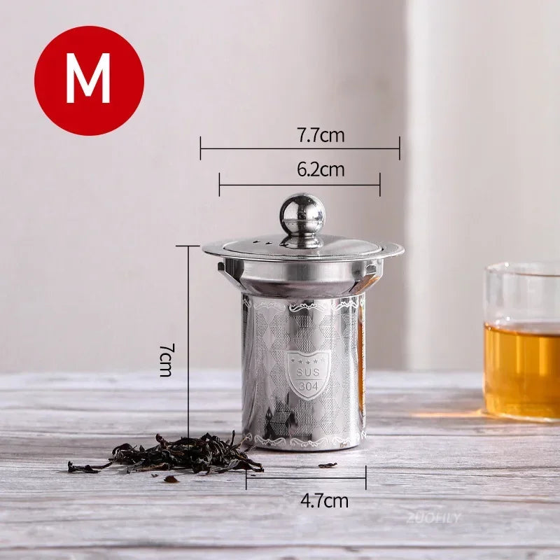 Stainless Steel Tea Strainer - Reusable Mesh Infuser Basket