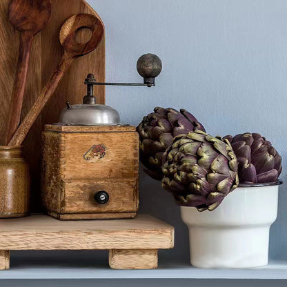 Wooden Stool Step Ladder for High Beds