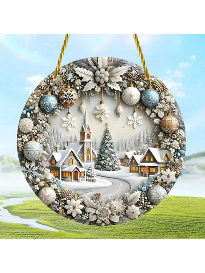 Santa Claus Stained Glass Sun Catcher - Festive Window Decor