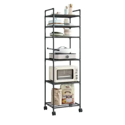 Durable Multi-Tier Storage Cart for Kitchen & Bathroom