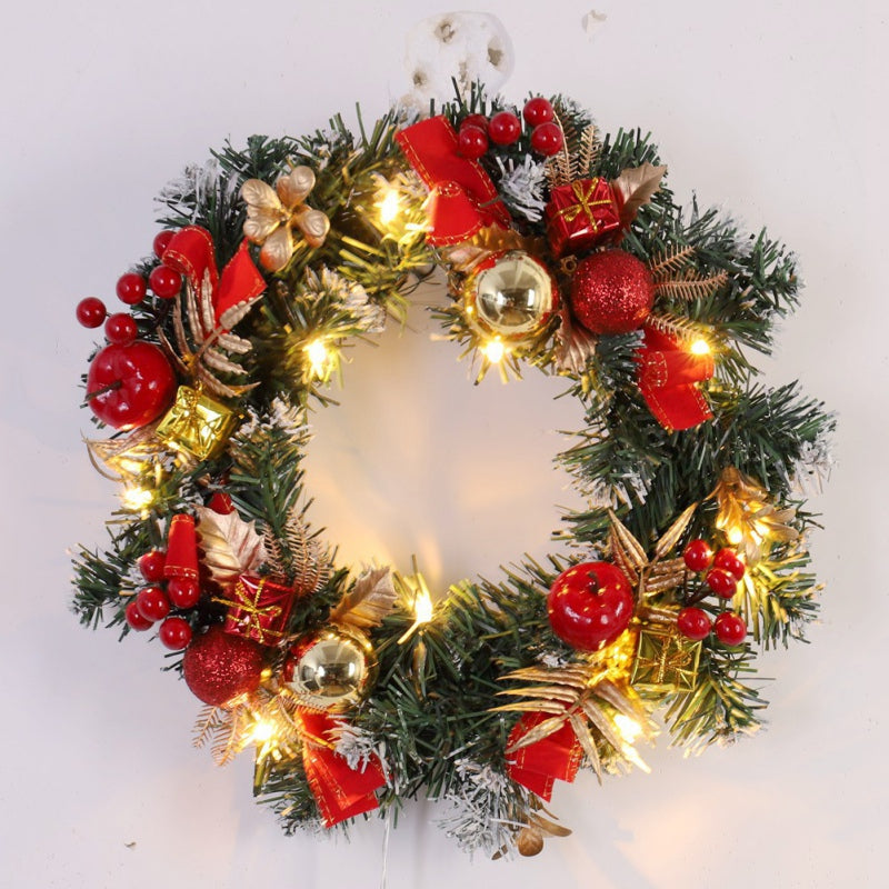 LED Christmas Wreath 30/40cm - Front Door & Window Decor