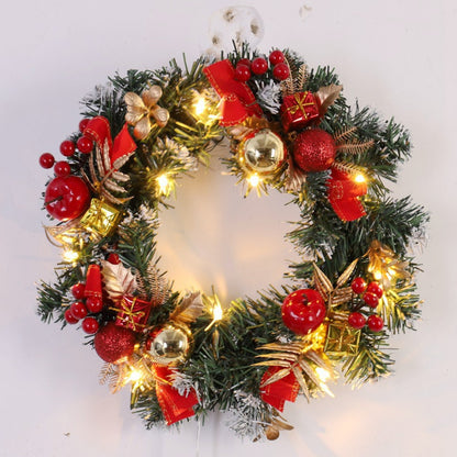 LED Christmas Wreath 30/40cm - Front Door & Window Decor