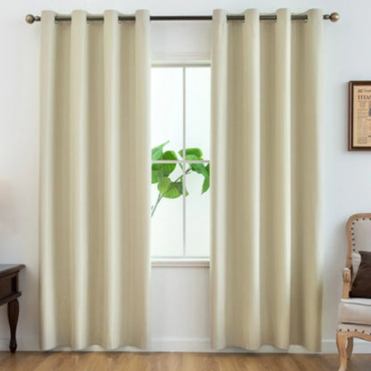Blackout Curtains 2pcs - Thermal Insulated Window Drapes