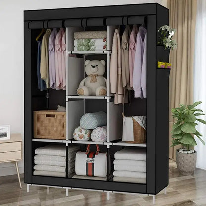 Fabric Wardrobe Organizer - Dustproof, Durable, Space-Saving