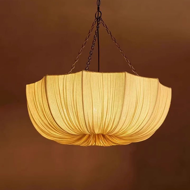Nordic Fabric Chandelier - Minimalist Wabi Sabi Pendant Lamp