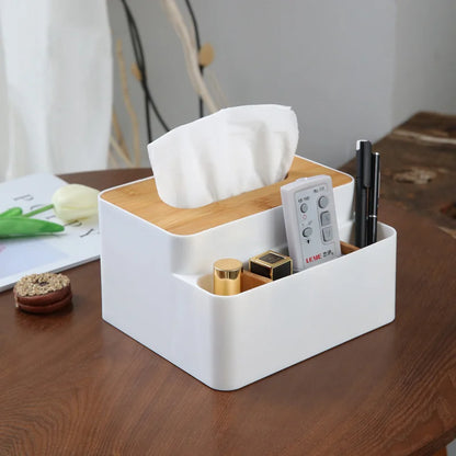 Storage Multifunction Box: Remote & Tissue Organizer
