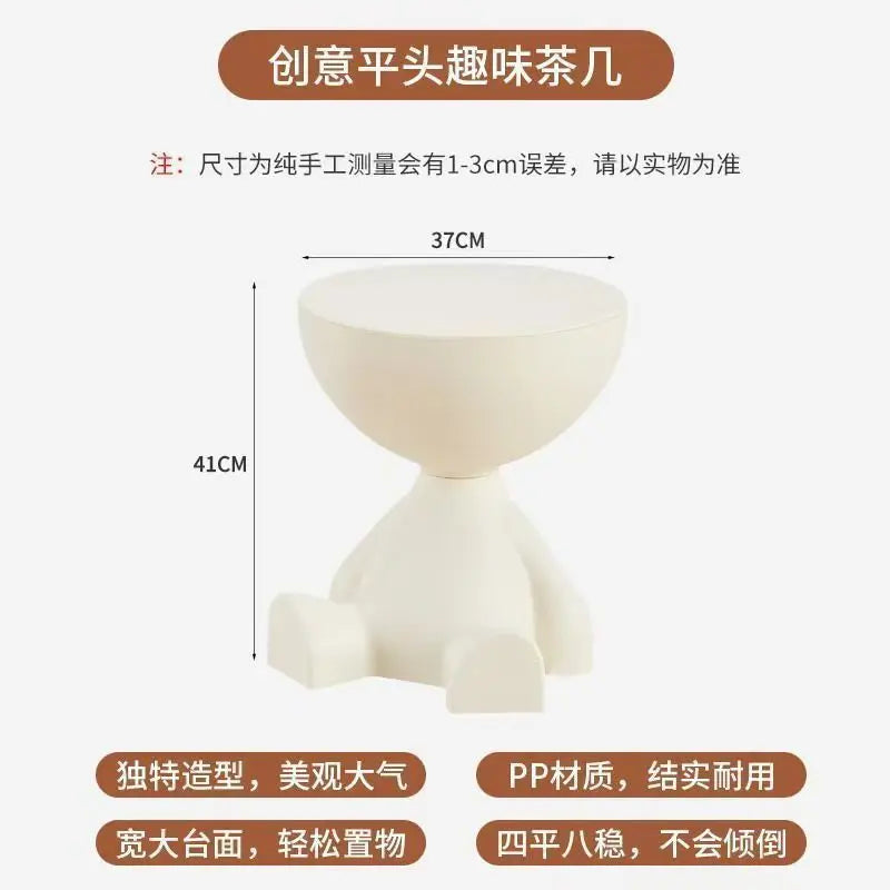 Cartoon Sofa Edge Table - Luxury Plastic Coffee Side Table