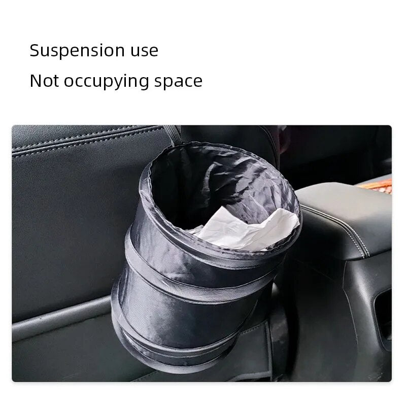 Car Trash Can Portable Foldable Hanging Storage Bag