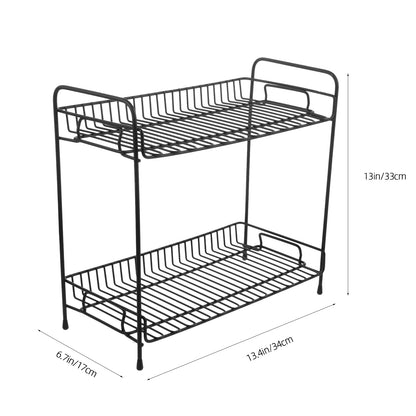 Bathroom shelves Multipurpose Storage Rack: Wrought Iron Shelves for Any Room