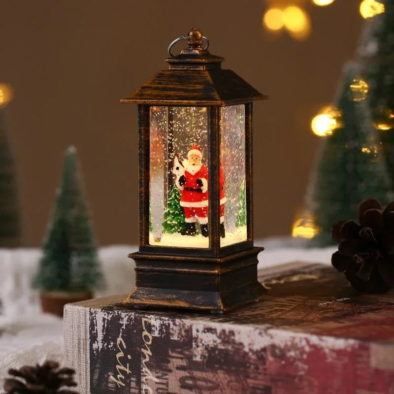 Retro Santa LED Lamp - Christmas Night Light Ornament