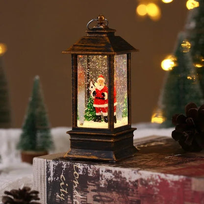 Retro Santa LED Lamp - Christmas Night Light Ornament