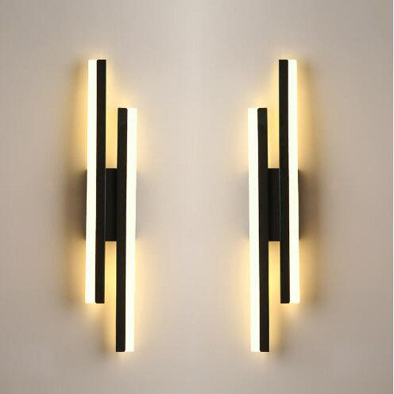 LED Wall Lamp Sconce - Dimmable 3-Color Modern Bedroom Light