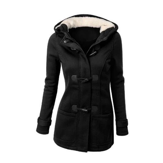 Casual Women's Overcoat: Hooded Jacket in 6 Colors