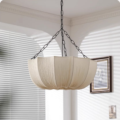 Nordic Fabric Chandelier - Minimalist Wabi Sabi Pendant Lamp