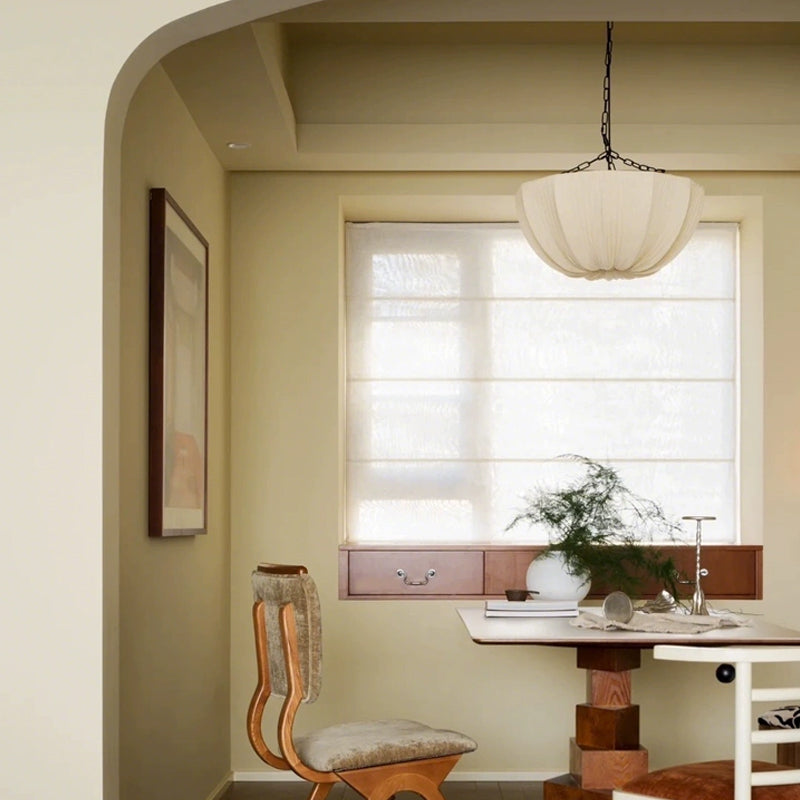 Nordic Fabric Chandelier - Minimalist Wabi Sabi Pendant Lamp