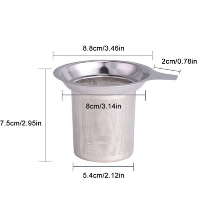 Tea Infuser Stainless Steel Basket for Mug & Teapot - Herb Filter