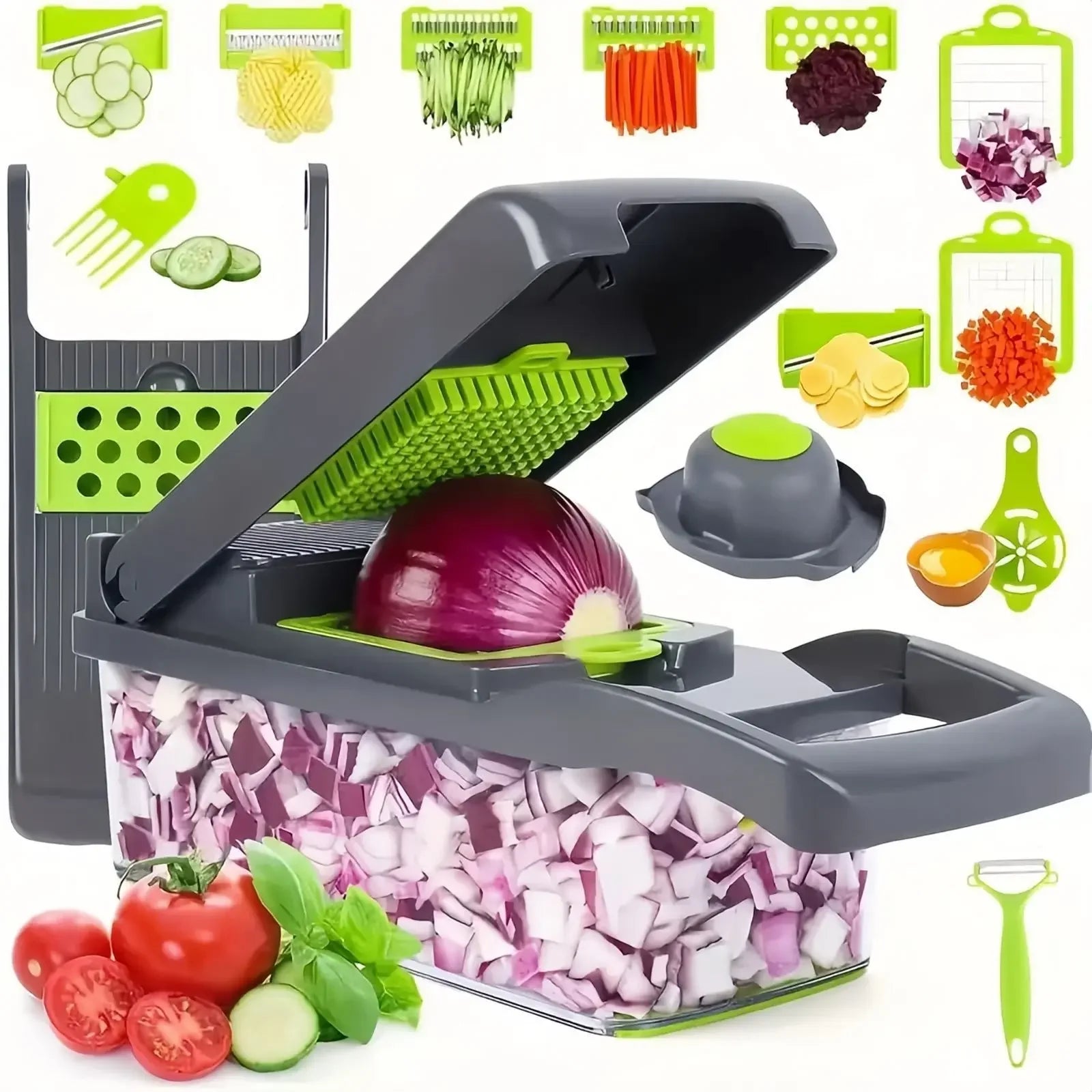 Multifunctional Veggie Chopper & Slicer - 14/16 in 1 Kitchen Tool