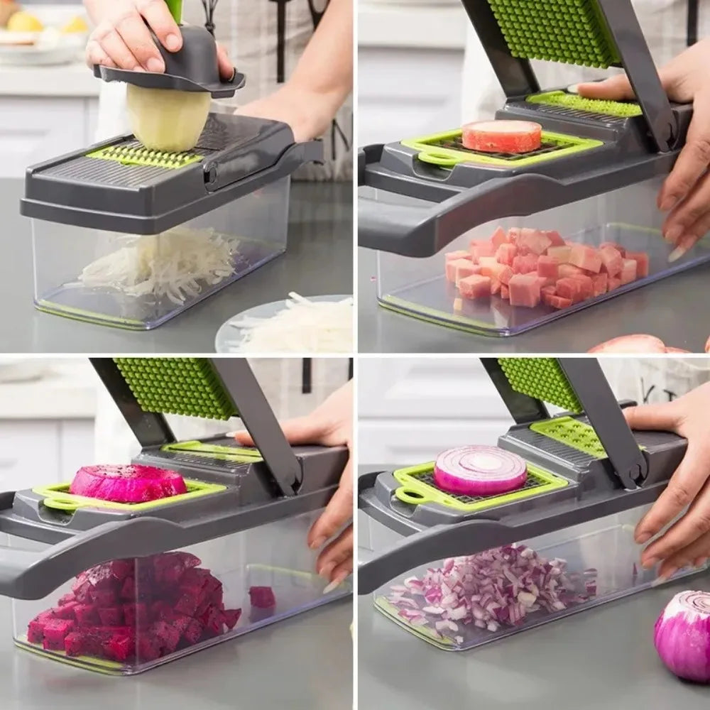 Multifunctional Veggie Chopper & Slicer - 14/16 in 1 Kitchen Tool