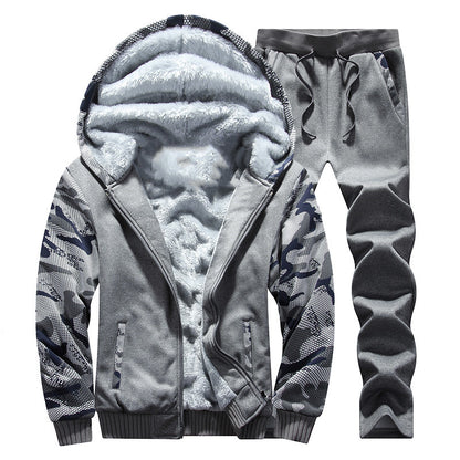 Men's Winter Sports Set: Warm Hooded Jacket & Pants