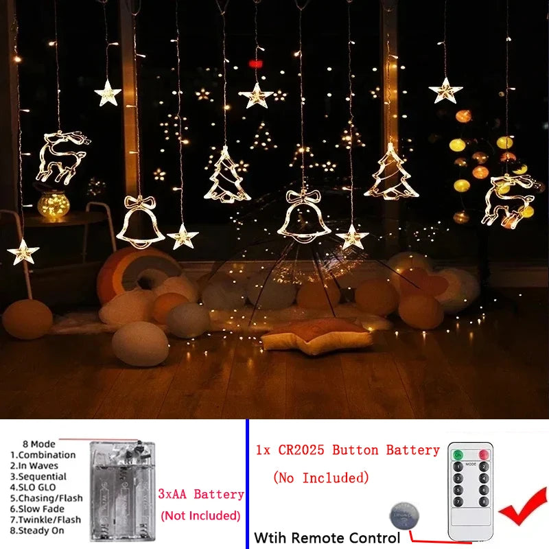 Battery Christmas String Lights - Outdoor Fairy Garland