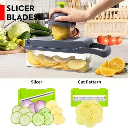 Multifunctional Veggie Chopper & Slicer - 14/16 in 1 Kitchen Tool