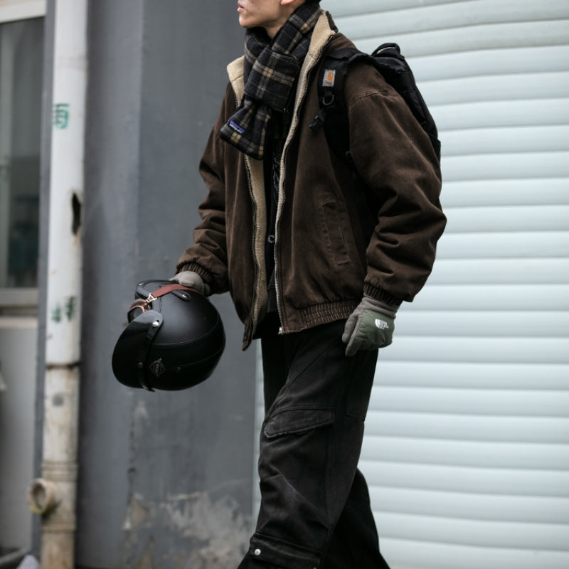 Japanese Vintage Wool Jacket - Warm Men's Winter Coat