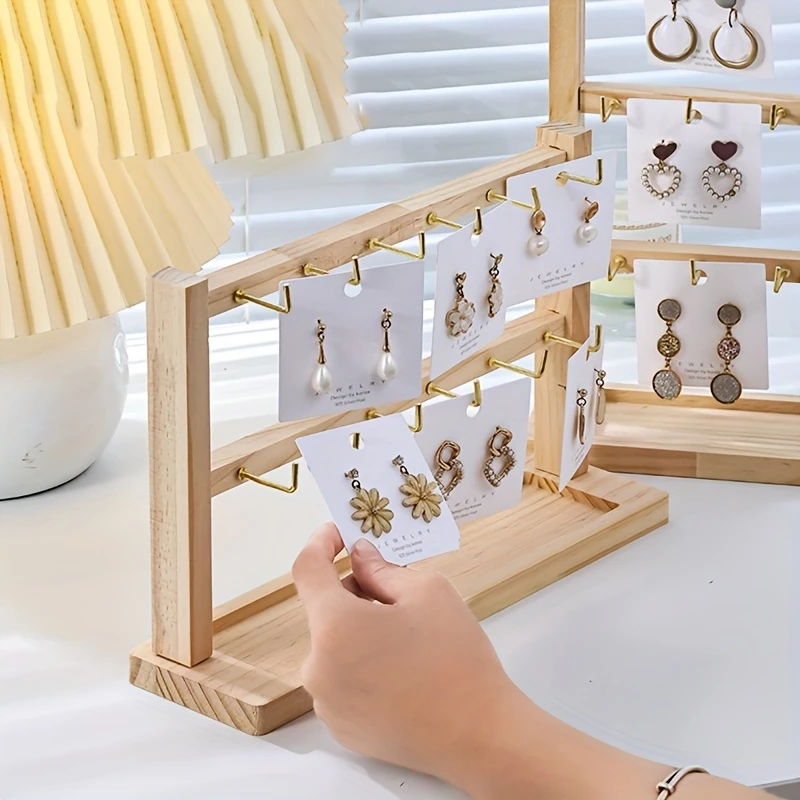 Jewelry Organizer Display Stand: 3-5 Tier for Earrings & Accessories