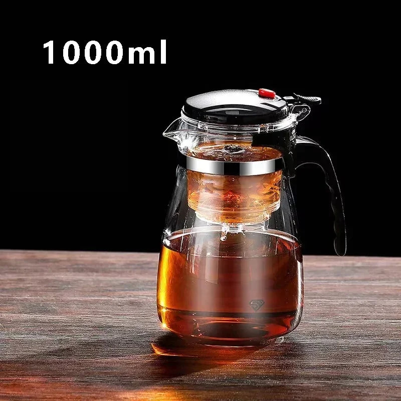 Tea Kettle Glass Teapot Infuser: High-Temp Resistant 