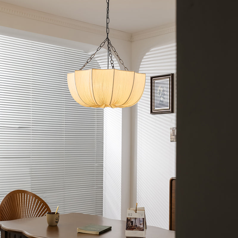 Nordic Fabric Chandelier - Minimalist Wabi Sabi Pendant Lamp