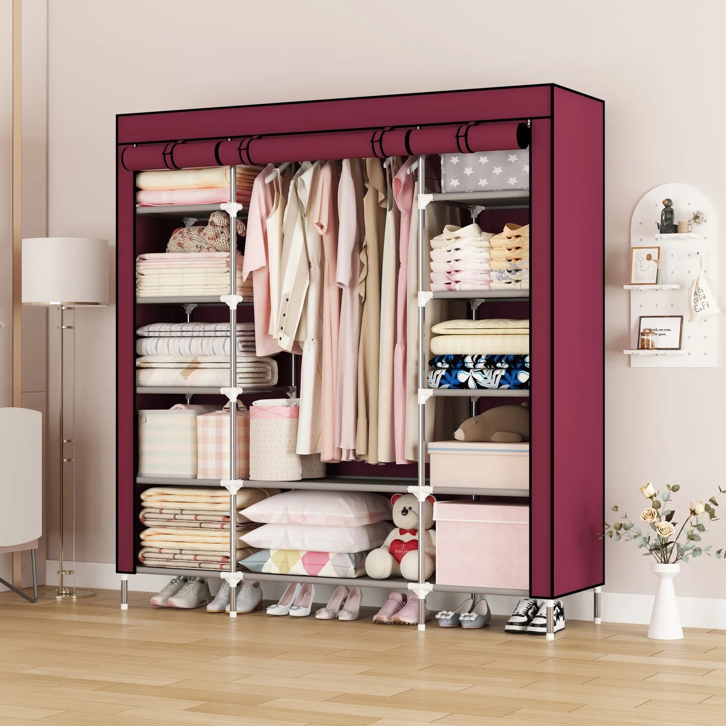 Fabric Wardrobe Organizer - Dustproof, Durable, Space-Saving