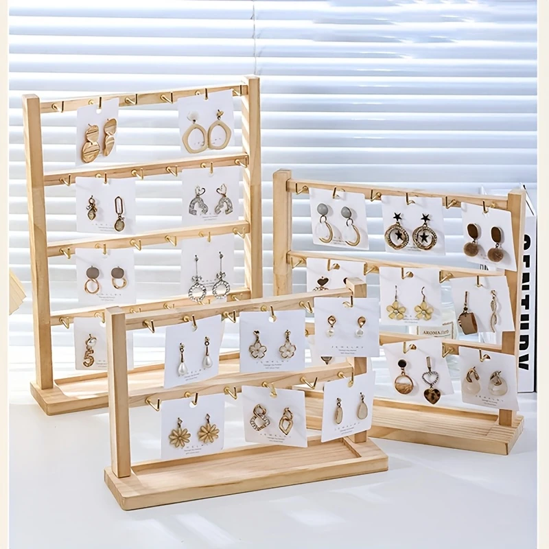 Jewelry Organizer Display Stand: 3-5 Tier for Earrings & Accessories