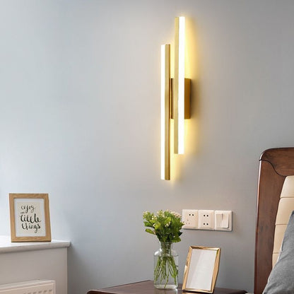 LED Wall Lamp Sconce - Dimmable 3-Color Modern Bedroom Light